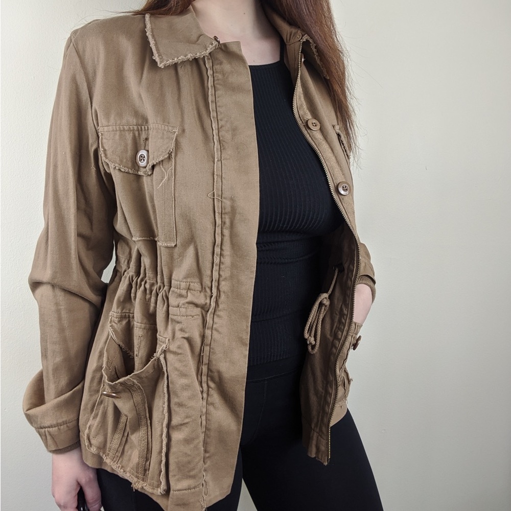 Delia’s Drawstring Waist Cargo Jacket